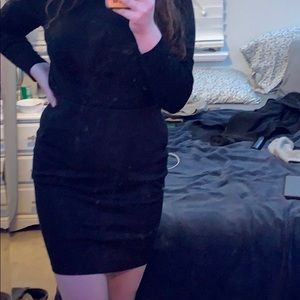 Black pencil skirt